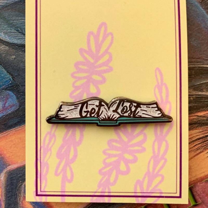 Get Lost Hard Emaille Pin Get Lost Hard Emaille Pin von LavenderGreenArt