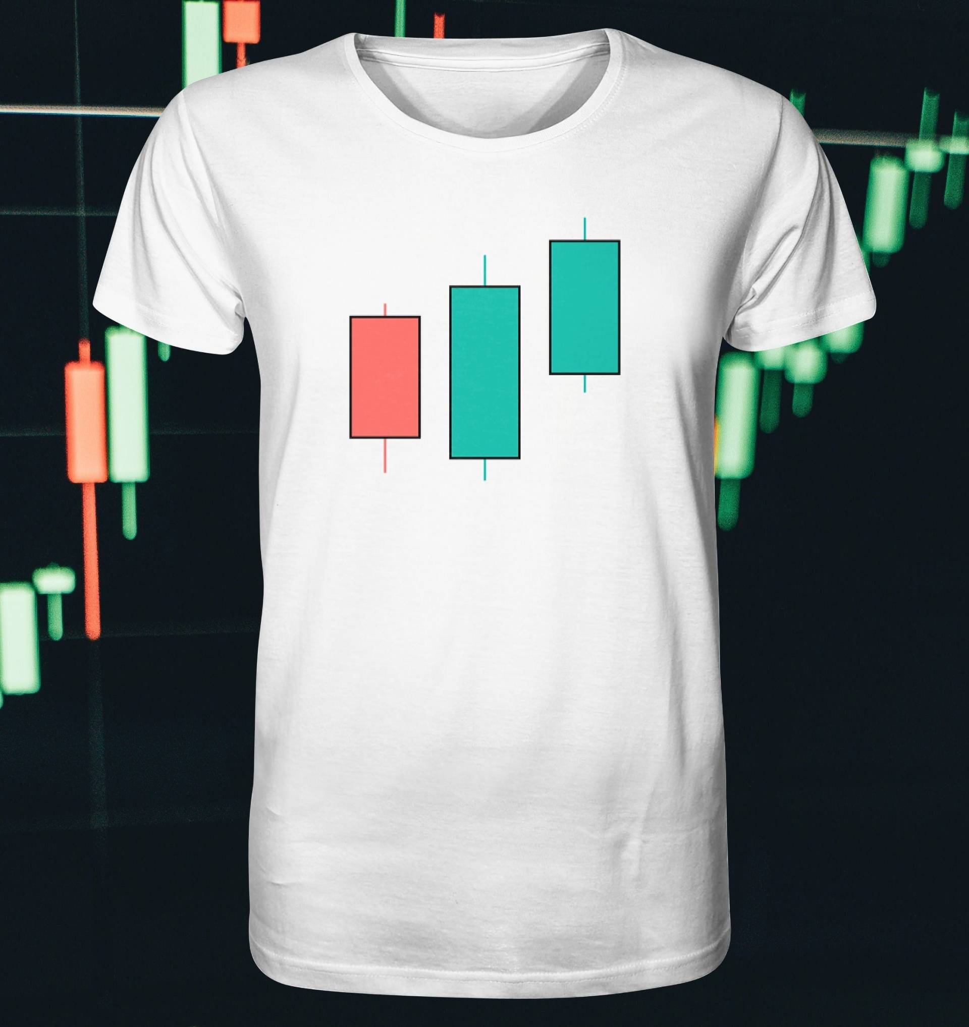 Three Outside Up Candlestick Trading Pattern - Organic Shirt von LavenderTownSyndrome