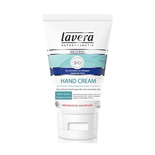 lavera Neutral Handcreme ∙ Intensive Pflege ∙ Bei Neurodermitis anwendbar ∙ Schnell einziehende Hand Creme ∙ vegan ✔ Bio Pflanzenwirkstoffe ✔ Naturkosmetik ✔ Natural & innovative ✔ Handpflege 1er Pack (1 x 50 ml) von lavera