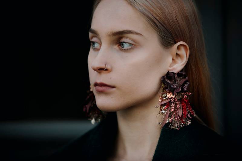 Velvet L Saftige Ohrringe Aus Konservierten, Künstlichen Und Glitzernden Materialien/Boho Floraler Glänzender Schmuck Blume Handgefertigter Velvet L Saftige Ohrringe Aus Konservierten, Künstlichen Und Glitzernden Materialien/Boho Floraler Glänzender Schmuck Blume Handgefertigter von LaviAccessories