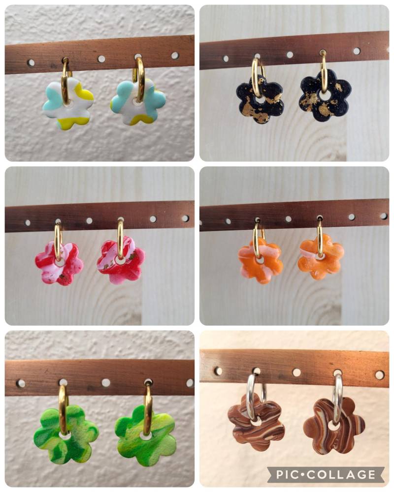 Austauschbare Ohrringquasten, Flora Mini-Modell Austauschbare Ohrringquasten, Flora Mini-Modell von Lavieenfimo