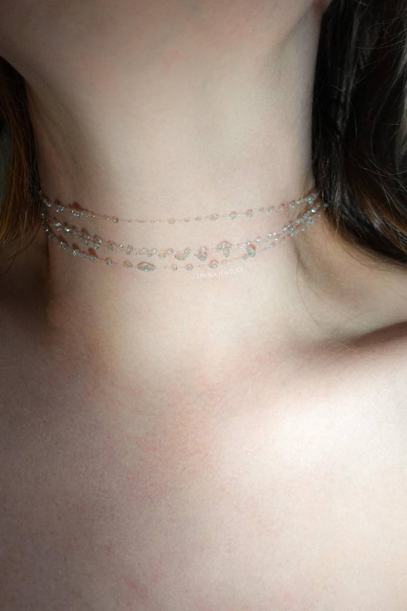 Frosted Droplets Schmuckset - Winterlich Inspirierte Halskette Und Armband Frosted Droplets Schmuckset - Winterlich Inspirierte Halskette Und Armband von LavilaJewelry