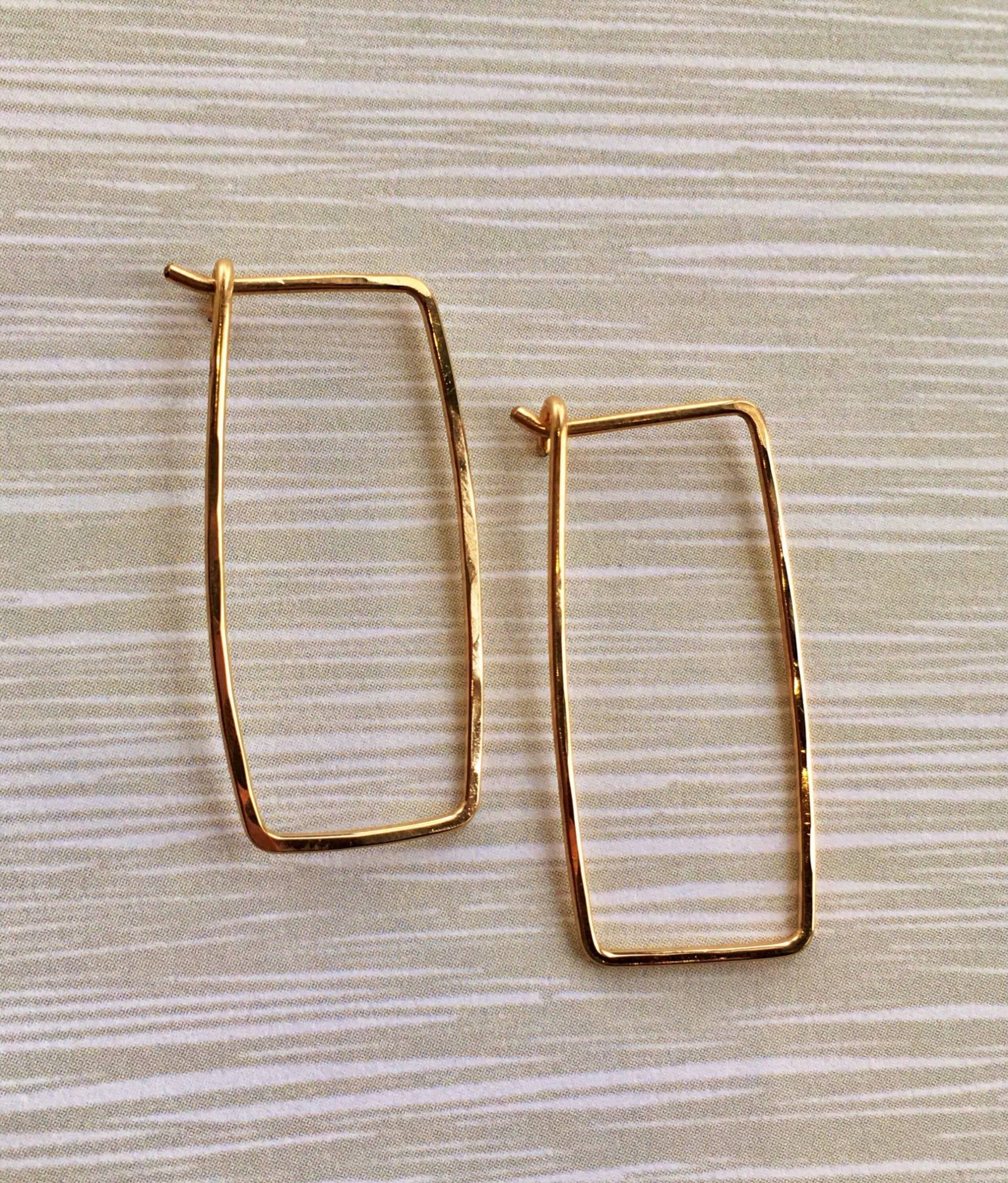 Rechteck Ohrringe Rechteck Ohrringe von LaviniaJDesigns