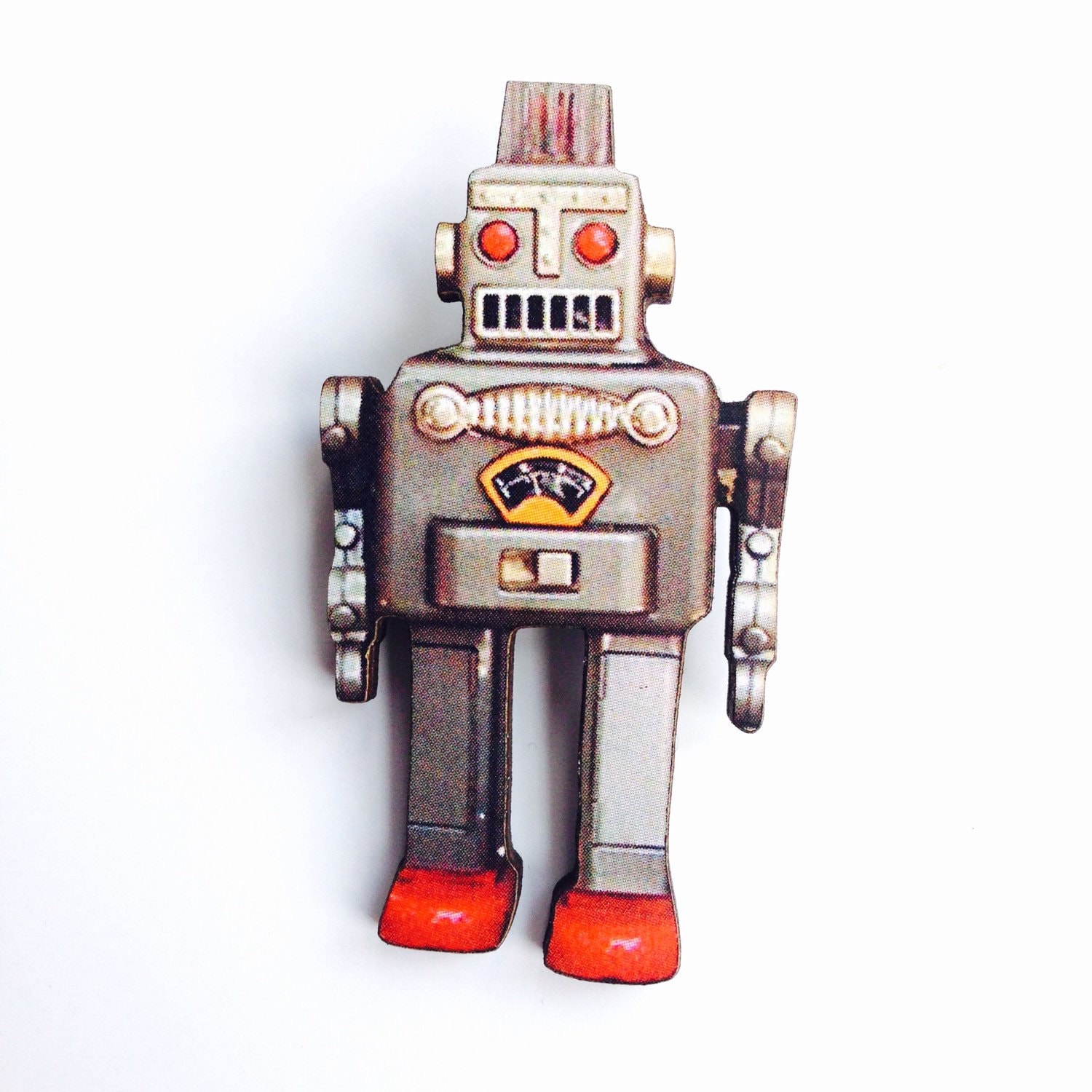 Silber Roboter Vintage Spielzeug Holz Brosche Pin Geschenk Laser-Cut Für Jungs Geburtstag Feiern Kinder Partei Abzeichen Silber Roboter Vintage Spielzeug Holz Brosche Pin Geschenk Laser-Cut Für Jungs Geburtstag Feiern Kinder Partei Abzeichen von LaviniasTeaParty