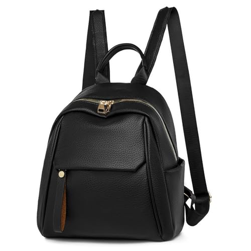 Lavogel Klassischer Rucksack für Damen, modischer kleiner Rucksack für Damen, Diebstahlschutz, Reisetasche, 1-schwarz, Small, modisch Lavogel Klassischer Rucksack für Damen, modischer kleiner Rucksack für Damen, Diebstahlschutz, Reisetasche, 1-schwarz, Small, modisch von Lavogel