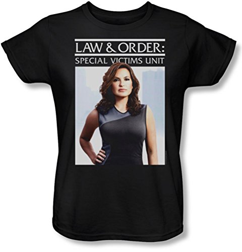 Law & Order: Special Victim'S Unit - Law & Order: Special Victim der Einheit - Frauen Behind Closed Doors T-Shirt, Small, Black von Law & Order: Special Victim'S Unit