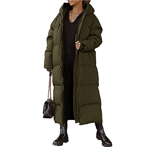 Lawawa Damen Winter Daunenjacke Warm Wintermäntel Steppmantel Warmer Daunenjacke mit Kapuze Casual Wintermantel Winter Jacken Outdoor Mantel von Lawawa