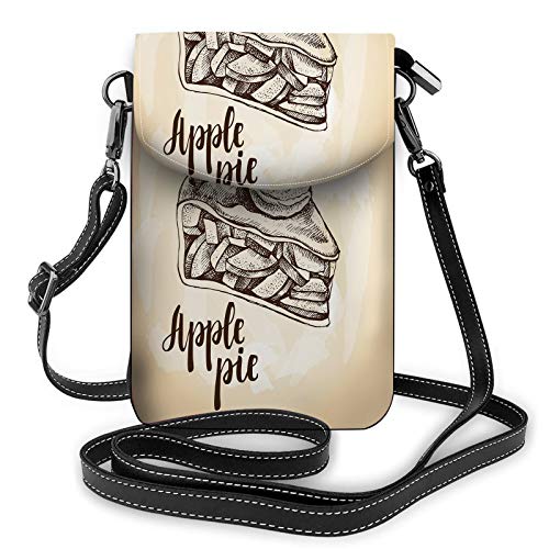 Abstrakte Kunst Crossbody Handy Geldbörse Geometrisch Goldlinie Einfaches Muster DunkelschwarzWallet Handtasche von Lawenp