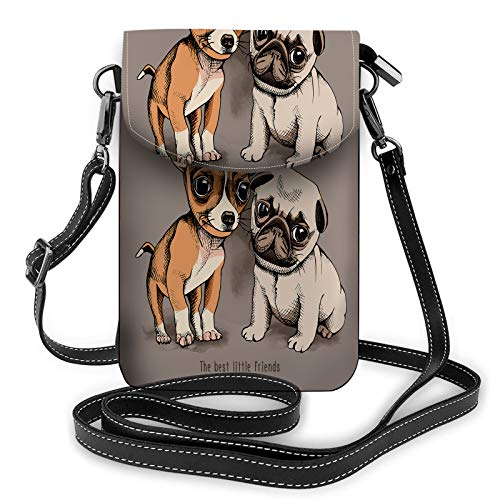 Cool Slogan Typografie Umhängetasche Handy Geldbörse Doodle Teen Zitate Text Retro Schwarz WeißWallet Handtasche von Lawenp