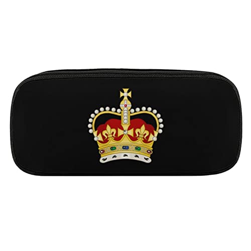 Crown Jewel0 Federmäppchen aus PU-Leder, tragbare Kosmetik-Organizer-Tasche von Lawenp