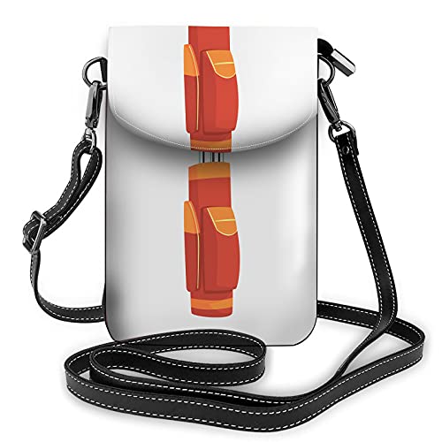 Cute Bear Crossbody Handy Geldbörse Animal Camp Animal Wildlife Zoo Slogan YellowWallet Handtasche von Lawenp