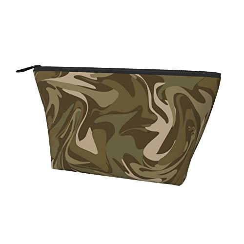 Damen-Kosmetik-Make-up-Tasche, Camo-Camouflage-Jagd-Münzen-Bleistifttasche, Reise-Kulturbeutel, wasserdichter Aufbewahrungskoffer mit glattem Reißverschluss von Lawenp