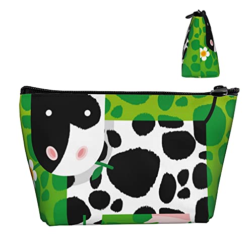 Damen-Kosmetik-Make-up-Tasche, Kuhmünzen-Bleistiftbeutel, Reise-Kulturbeutel, wasserdichter Aufbewahrungskoffer mit glattem Reißverschluss Damen-Kosmetik-Make-up-Tasche, Kuhmünzen-Bleistiftbeutel, Reise-Kulturbeutel, wasserdichter Aufbewahrungskoffer mit glattem Reißverschluss von Lawenp