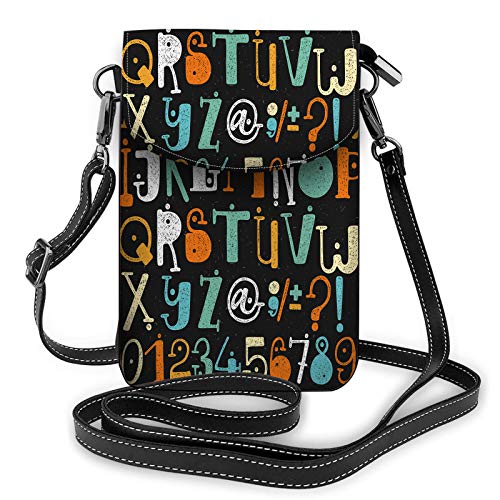 Frische Bunte Zitrusfrüchte platzieren hölzerne türkisfarbene Crossbody-Handy-Geldbörse Geldbörse Handtasche von Lawenp