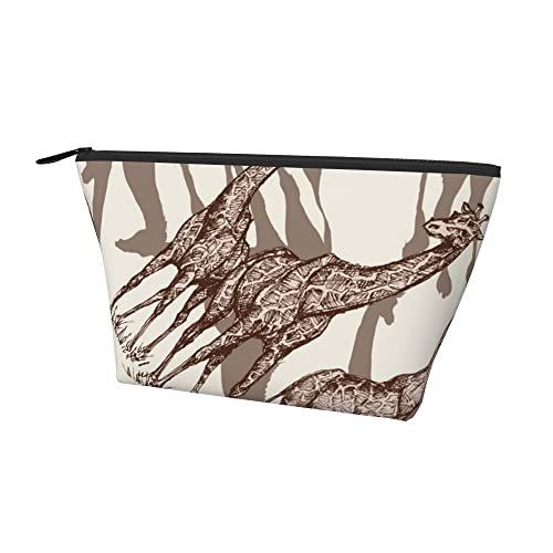 Kulturbeutel, Kunst, abstrakte Giraffe, Make-up-Taschen für Damen, Kosmetik-Tragetasche, Make-up-Aufbewahrung, leichte Kulturbeutel mit Reißverschluss von Lawenp
