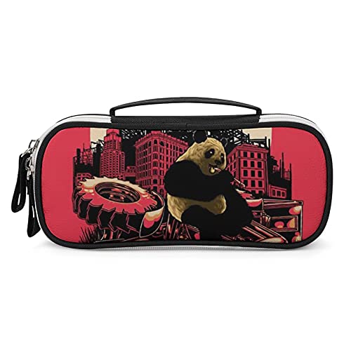 Lawenp Angry Panda Tragbares Federmäppchen, Tragetasche, Make-up-Tasche, Handtasche von Lawenp