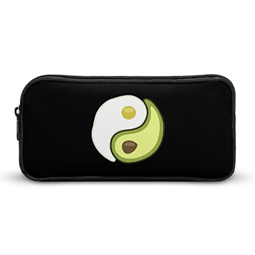 Lawenp Avocado-Ei-Yin-Yang-Federmäppchen, niedliches Stiftetui, Kosmetiktasche, Pecil-Box, Organizer für Reisen, Büro von Lawenp