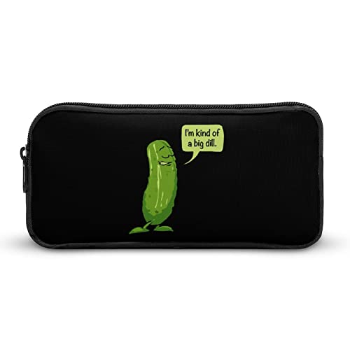 Lawenp Big Dill Pickle Federmäppchen, tragbar, großes Fassungsvermögen, Stifttasche, Schreibwaren-Organizer, Make-up-Tasche mit Reißverschluss von Lawenp