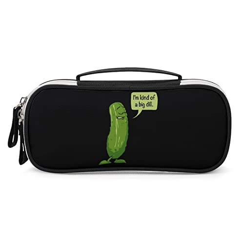 Lawenp Big Dill Pickle Federmäppchen, tragbare Stifttasche mit Reißverschluss, Reise-Make-up-Tasche, Schreibwaren-Organizer für das Heimbüro von Lawenp