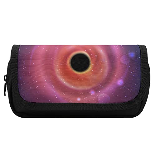 Lawenp Black Hole Universe Federmäppchen mit doppeltem Reißverschluss, Stifttasche, großes Fassungsvermögen, Stifthalter, Schreibwarentasche für Zuhause und Büro von Lawenp