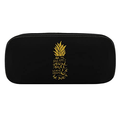 Lawenp Federmäppchen aus Kiefernholz, PU-Leder, tragbare Kosmetik-Organizer-Tasche von Lawenp