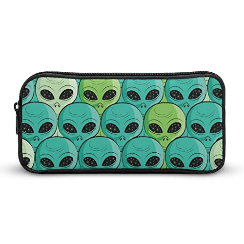 Lawenp Federmäppchen mit Alien-Muster, niedliches Stiftetui, Kosmetiktasche, Pecil-Box, Organizer für Reisen, Büro von Lawenp