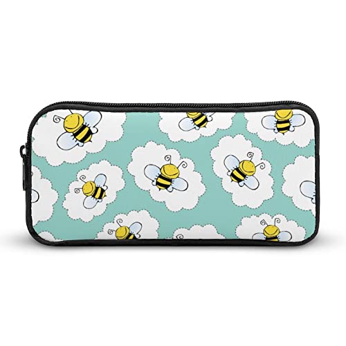 Lawenp Federmäppchen mit Bienenmotiv, niedliches Stiftetui, Kosmetiktasche, Pecil-Box, Organizer für Reisen, Büro von Lawenp