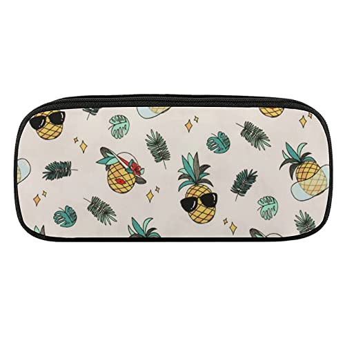 Lawenp Federmäppchen mit Kiefernmuster, PU-Leder, tragbare Kosmetik-Organizer-Tasche von Lawenp