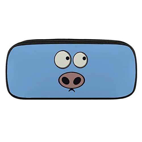 Lawenp Federmäppchen mit Schweinsgesicht, PU-Leder, tragbare Kosmetik-Organizer-Tasche von Lawenp