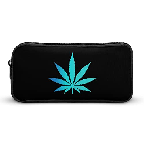 Lawenp Federmäppchen mit Weed-Blatt-Motiv, niedliches Stiftetui, Kosmetiktasche, Pecil-Box, Organizer für Reisen, Büro von Lawenp
