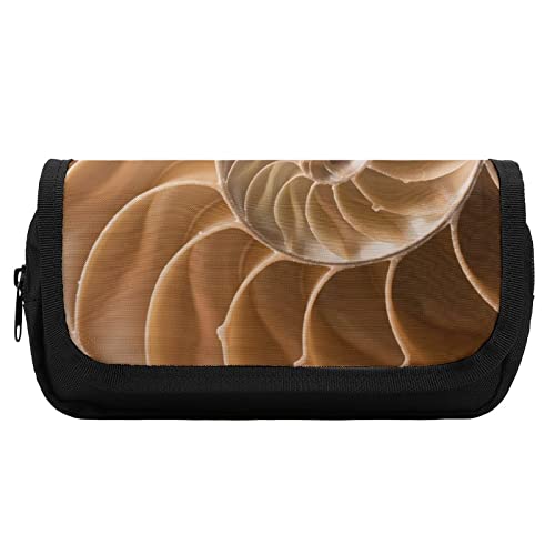 Lawenp Fibonacci Curve Federmäppchen mit goldenem Schnitt, doppelter Reißverschluss, Stifttasche, großes Fassungsvermögen, Stifthalter, Schreibwarentasche für Zuhause und Büro von Lawenp