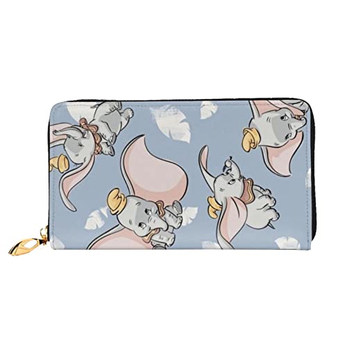 Lawenp Geldbörse für Dumbo Damen Geldbörse Großes Leder Reißverschluss um Kartenhalter Organizer Damen Reise Clutch Geldbörse von Lawenp