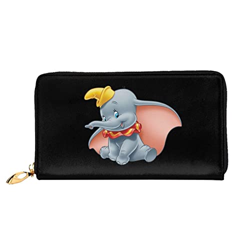 Lawenp Geldbörse für Dumbo Damen Geldbörse Großes Leder Reißverschluss um Kartenhalter Organizer Damen Reise Clutch Geldbörse von Lawenp