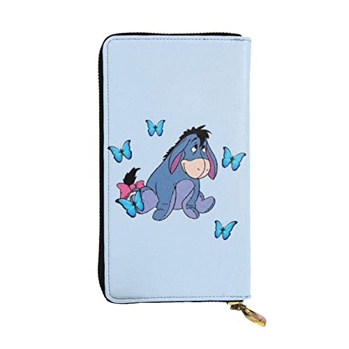 Lawenp Geldbörse für I-Aah-Frauen Ledergeldbörse Slim Bifold Multi Card Organizer Wallet mit Reißverschlusstasche von Lawenp