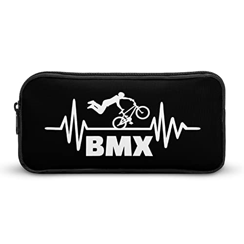 Lawenp Heartbeat BMX Federmäppchen, niedliches Stiftetui, Kosmetiktasche, Pecil-Box, Organizer für Reisen, Büro von Lawenp