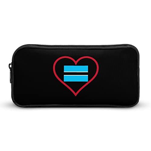 Lawenp I Love Botswana Red Heart Federmäppchen, niedliches Stiftetui, Kosmetiktasche, Pecil-Box, Organizer für Reisen, Büro von Lawenp