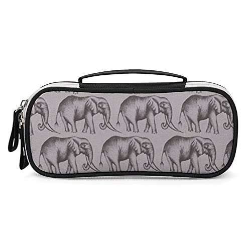 Lawenp India Elephant Tragbares Federmäppchen, Tragetasche, Make-up-Tasche, Handtasche Lawenp India Elephant Tragbares Federmäppchen, Tragetasche, Make-up-Tasche, Handtasche von Lawenp