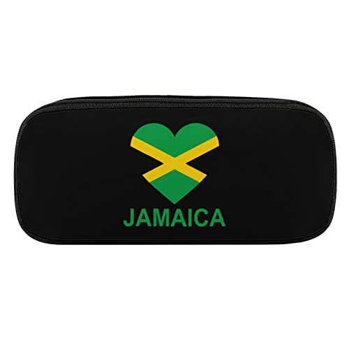 Lawenp Love Jamaica Federmäppchen aus PU-Leder, tragbare Kosmetik-Organizer-Tasche von Lawenp