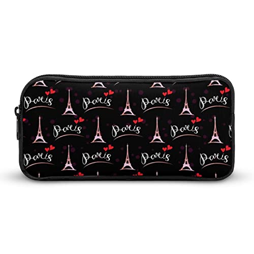 Lawenp Paris Romantisches Eiffelturm-Federmäppchen, niedliches Stiftetui, Kosmetiktasche, Pecil-Box, Organizer für Reisen, Büro von Lawenp