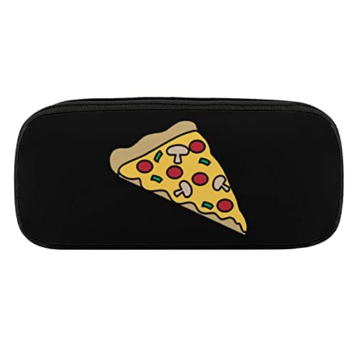 Lawenp Pizza-Bleistiftbeutel aus PU-Leder, tragbare Kosmetik-Organizer-Tasche von Lawenp