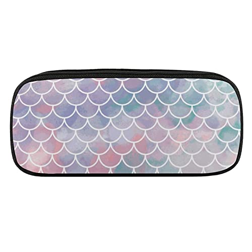 Lawenp Rosafarbene Federmäppchen aus PU-Leder, tragbare Kosmetik-Organizer-Tasche von Lawenp