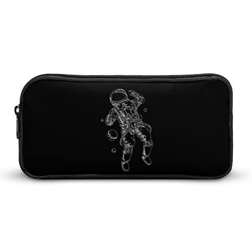 Lawenp Space Astronaut Federmäppchen, tragbar, großes Fassungsvermögen, Stifttasche, Schreibwaren-Organizer, Make-up-Tasche mit Reißverschluss von Lawenp