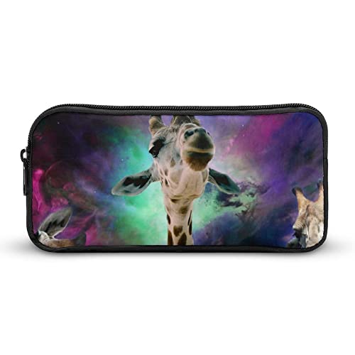 Lawenp Space Giraffes Federmäppchen, niedliches Stiftetui, Kosmetiktasche, Pecil-Box, Organizer für Reisen, Büro von Lawenp