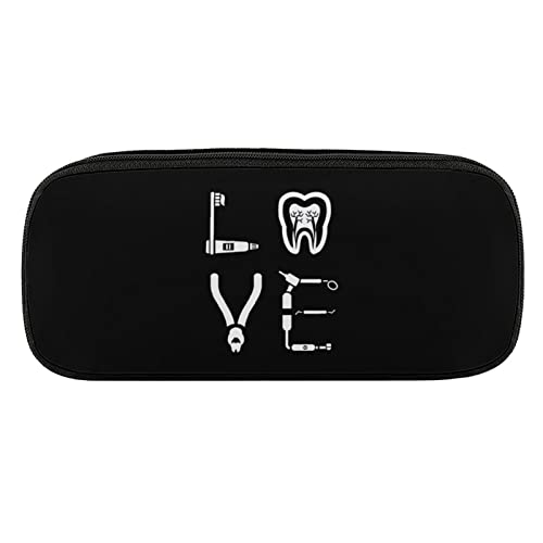 Lawenp Stiftetui für Dentalhygieniker, PU-Leder, tragbare Kosmetik-Organizer-Tasche von Lawenp