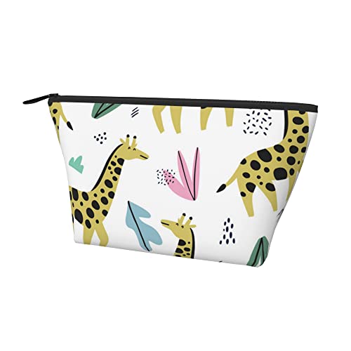 Leichte Make-up-Tasche für Damen, lustiges Giraffen-Leopardenmuster, lustige Reise-Kosmetiktasche, tragbare Bleistifttasche mit robustem Reißverschluss für Büro, Schule, Uni Leichte Make-up-Tasche für Damen, lustiges Giraffen-Leopardenmuster, lustige Reise-Kosmetiktasche, tragbare Bleistifttasche mit robustem Reißverschluss für Büro, Schule, Uni von Lawenp