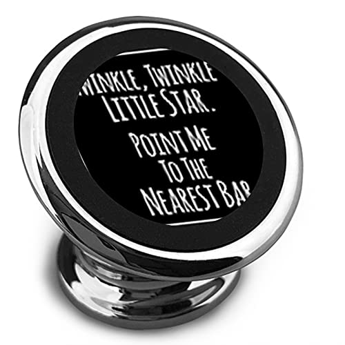 Lustiger inspirierender moderner Zitat-Auto-Halterungs-Telefon-Halter-Kunst-Slogan-Zitat-schwarzer Magnet-Handy-Halter von Lawenp