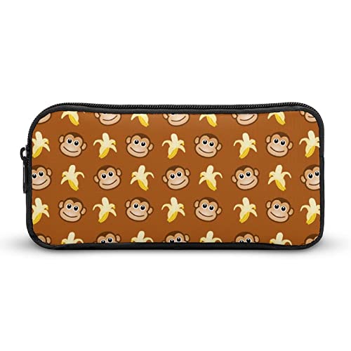 Monkeys Love Banana Federmäppchen, niedliches Stiftetui, Kosmetiktasche, Pecil-Box, Organizer für Reisen, Büro von Lawenp