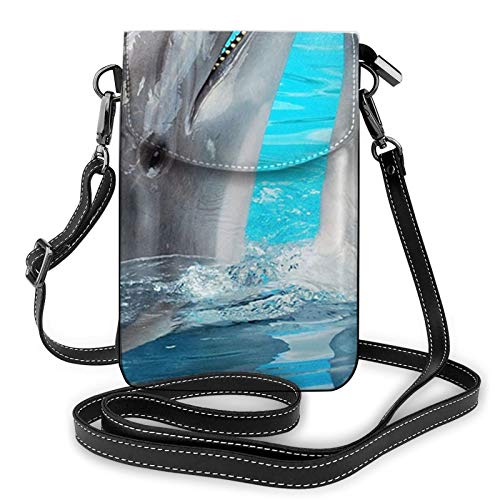 PU-Leder-Umhängetasche, Sonnenblumen-Blumenmode-Damen-Handy-Geldbörse Crossbody mit verstellbarem Riemen Cool Dolphin PU-Leder-Umhängetasche, Sonnenblumen-Blumenmode-Damen-Handy-Geldbörse Crossbody mit verstellbarem Riemen Cool Dolphin von Lawenp