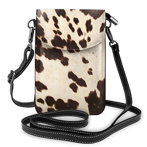 PU-Leder-Umhängetasche, Zebra-Print Fashion Lady Handy Geldbörse Umhängetasche mit verstellbarem Riemen Braun von Lawenp