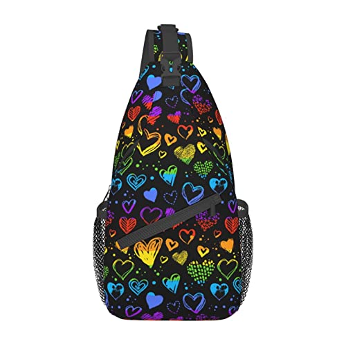 Pride Month LGBTQ Gay Pride Ally Sling Bag, Lässige Umhängetasche, Rucksack, Reisebrusttasche für Männer und Frauen von Lawenp